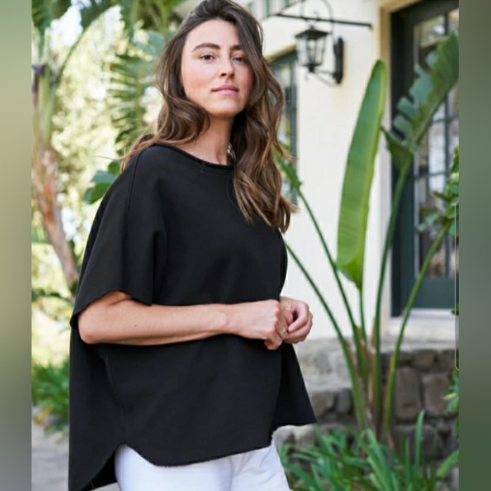 New Frank and Eileen Original Capelet Poncho triple fleece